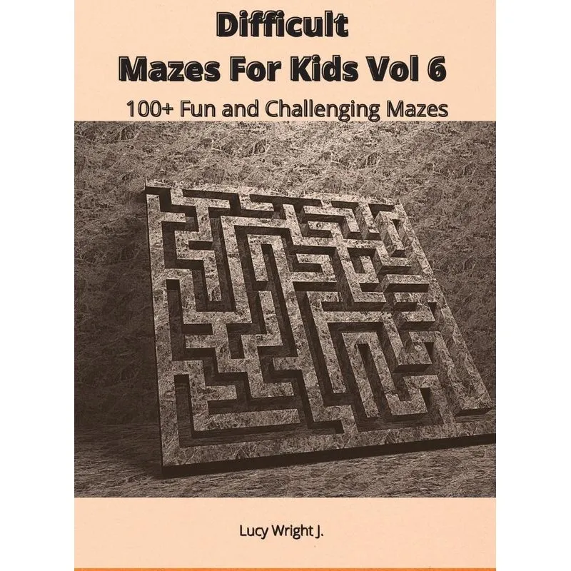 Difficult Mazes For Kids Vol 6