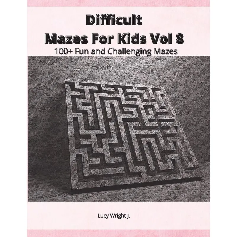 Difficult Mazes For Kids Vol 8