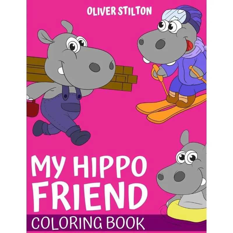 My Hippo Friend Coloring Book