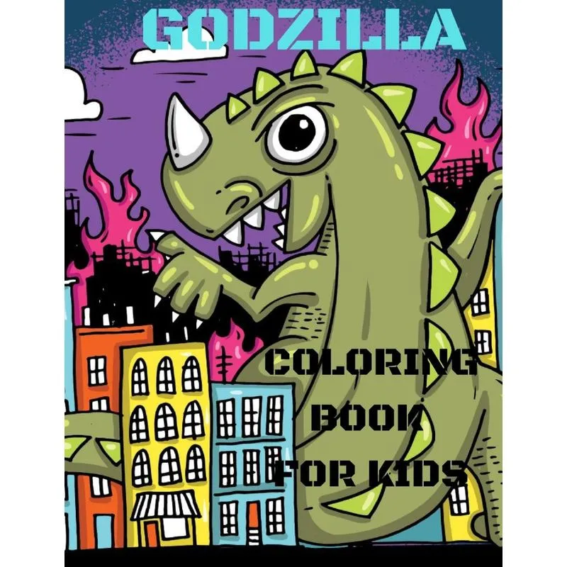 GODZILLA COLORING BOOK FOR KIDS