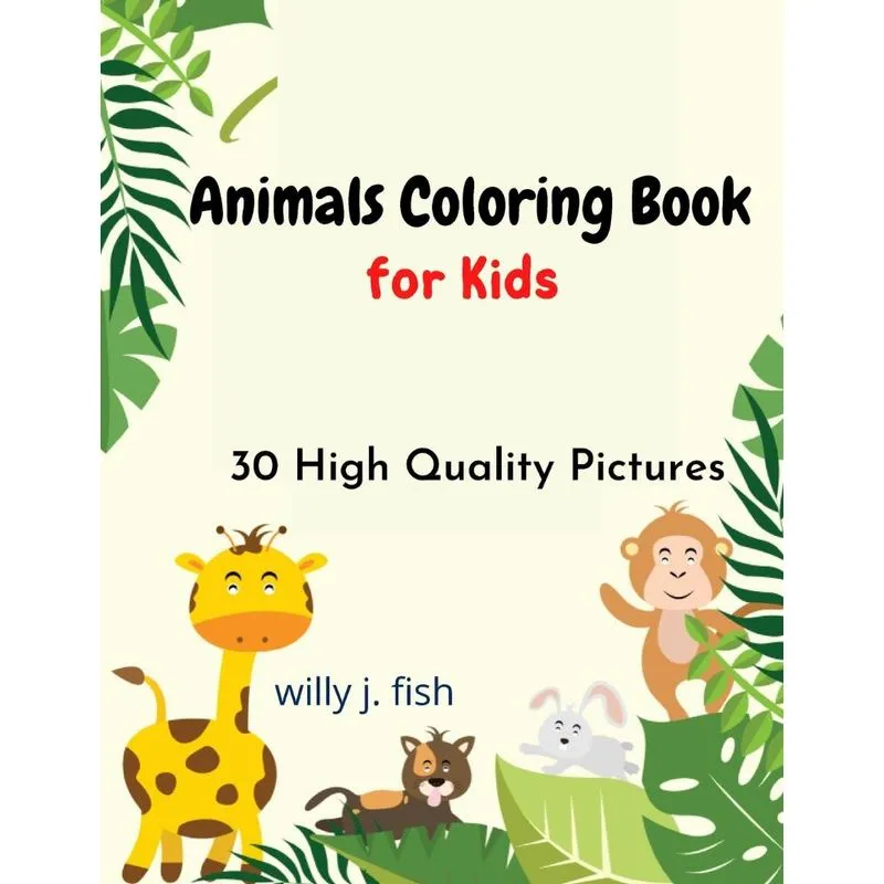 ANIMALS COLORING BOOK FOR KIDS