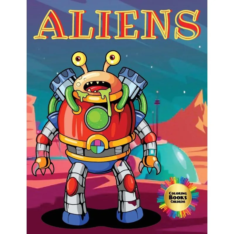 Aliens Coloring Books Childrens