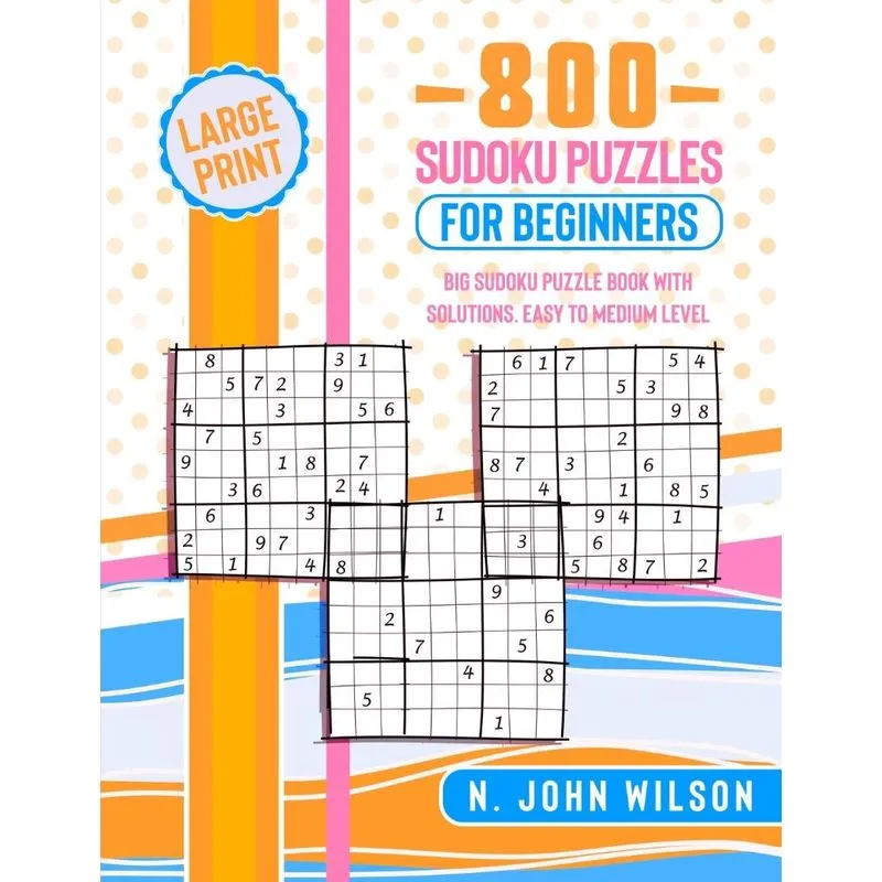800 Sudoku Puzzles for Beginners