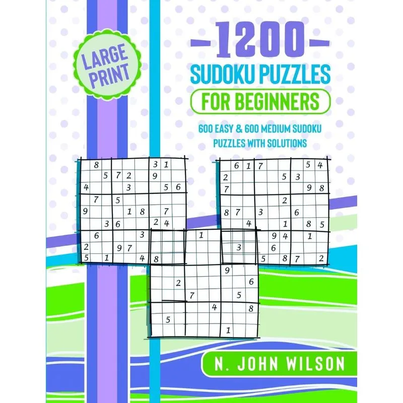 1200 Sudoku Puzzles for Beginners