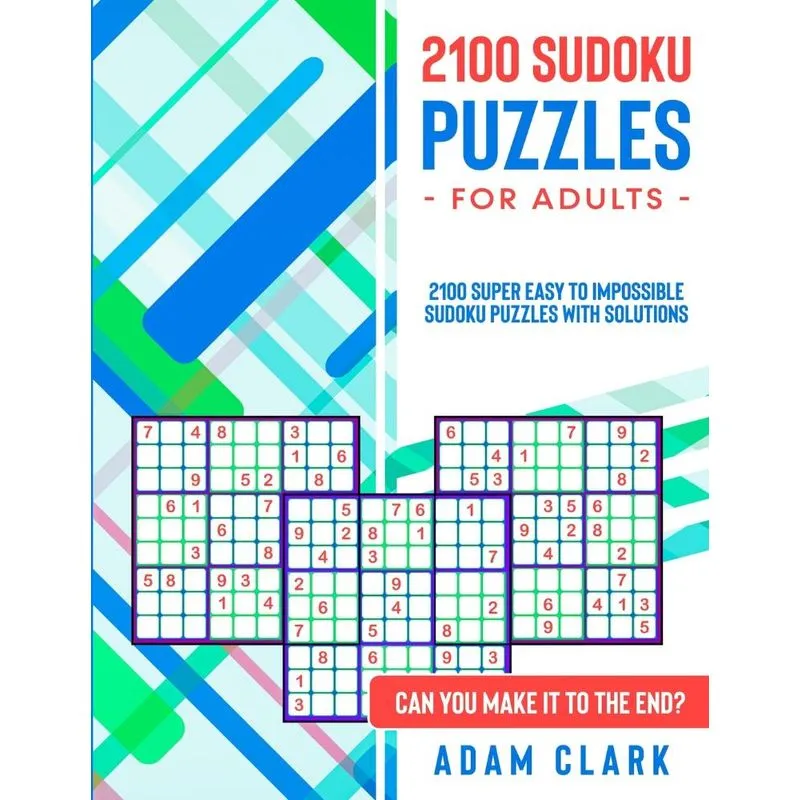 2100 Sudoku Puzzles for Adults