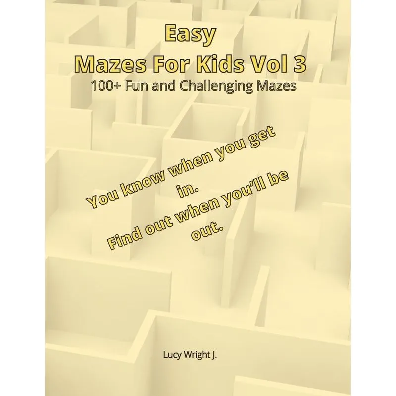 Easy Mazes For Kids Vol 3