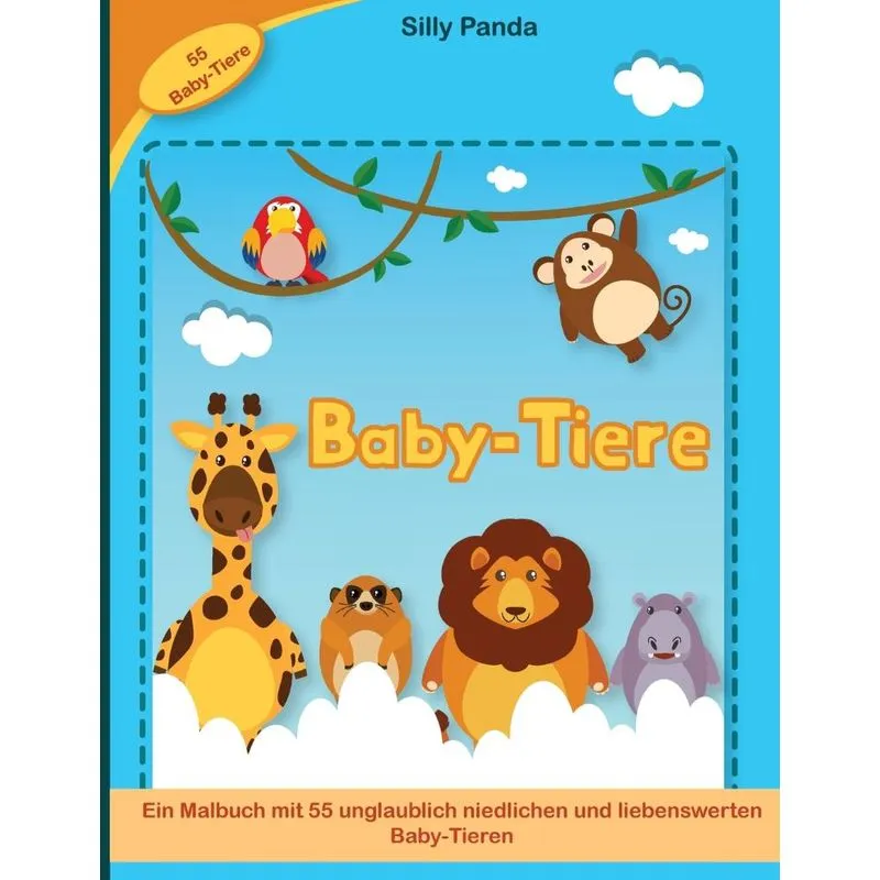 Baby Tiere Malbuch für Kinder