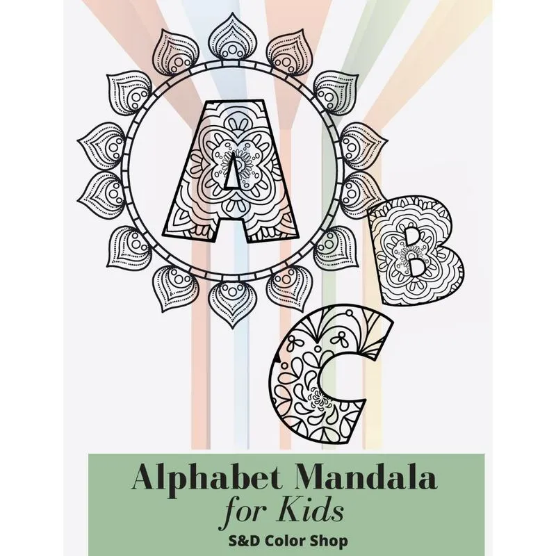 Alphabet Mandala For Kids