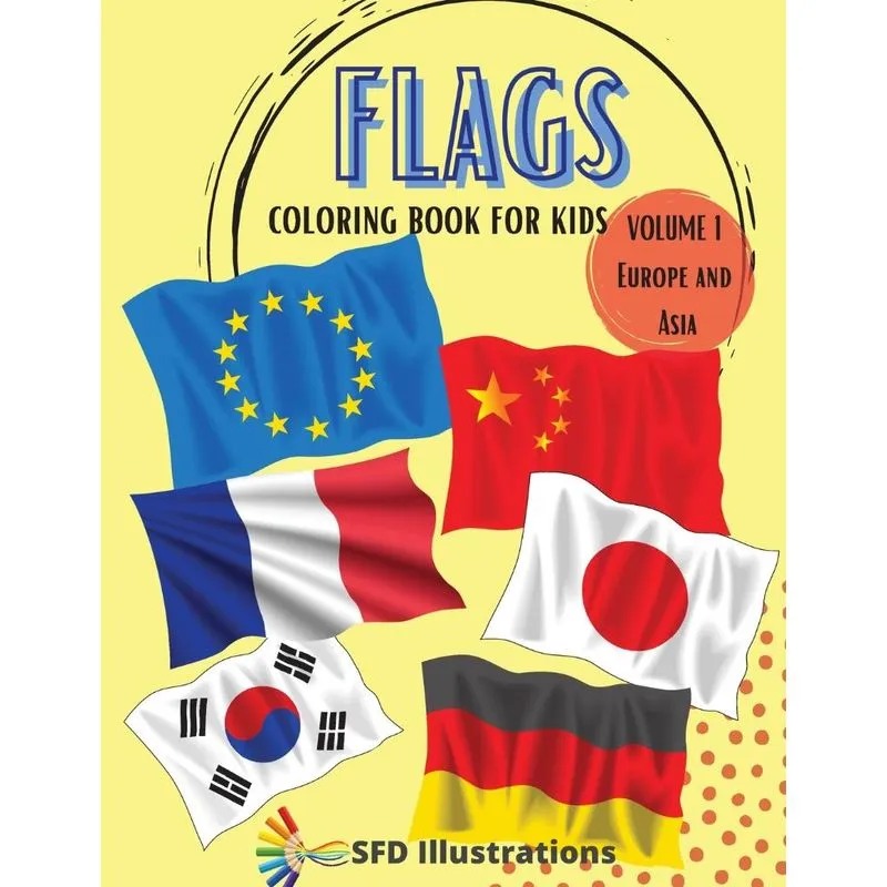 FLAGS COLORING BOOK FOR KIDS