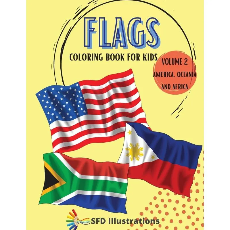 FLAGS COLORING BOOK FOR KIDS