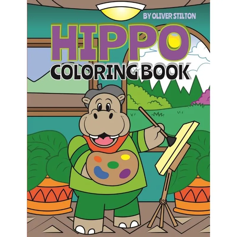 Hippo Coloring Book