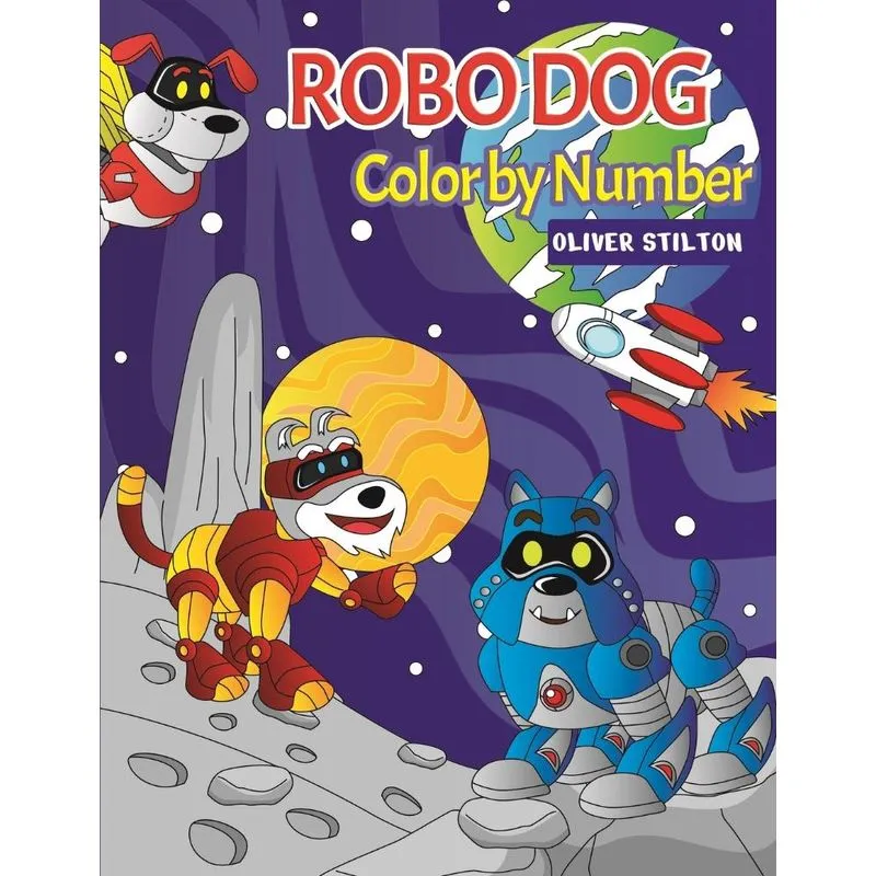 Robo Dog Color By Number