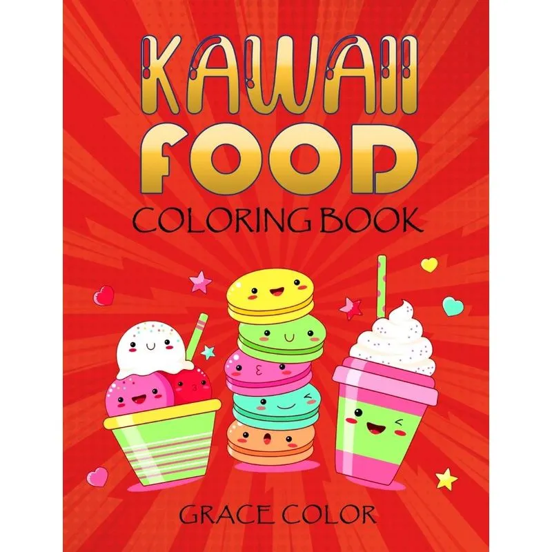 Kawaii Food Coloring Book