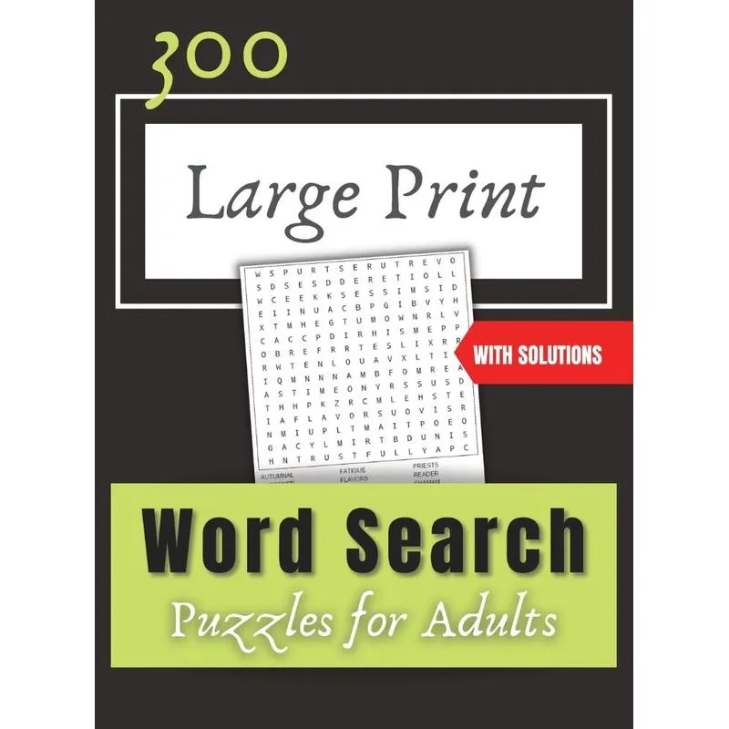 300 Large Print Word Search