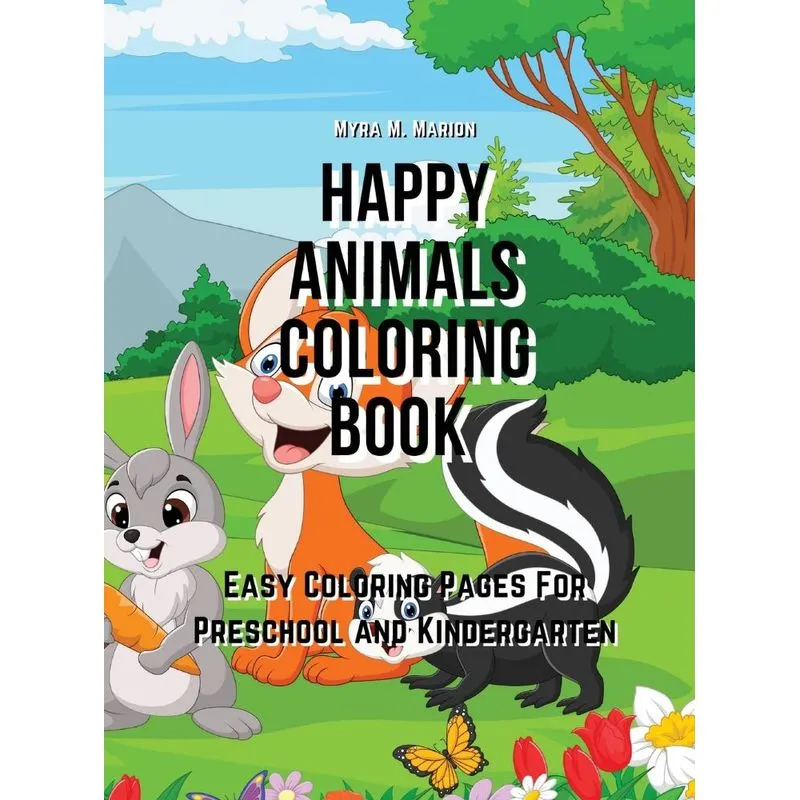 Happy Animals Coloring Book
