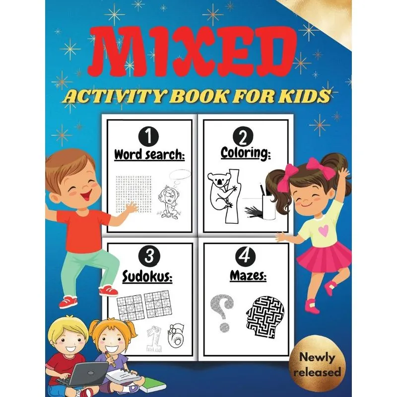 Mixed Activity Book for Kids