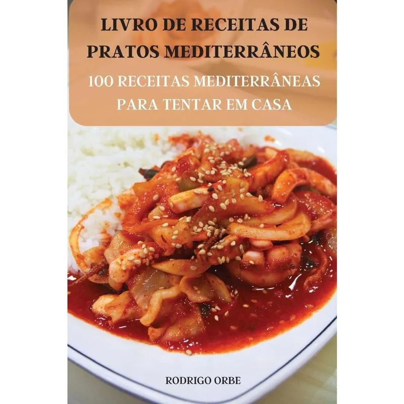 Livro livro de receitas de pratos mediterrâneos