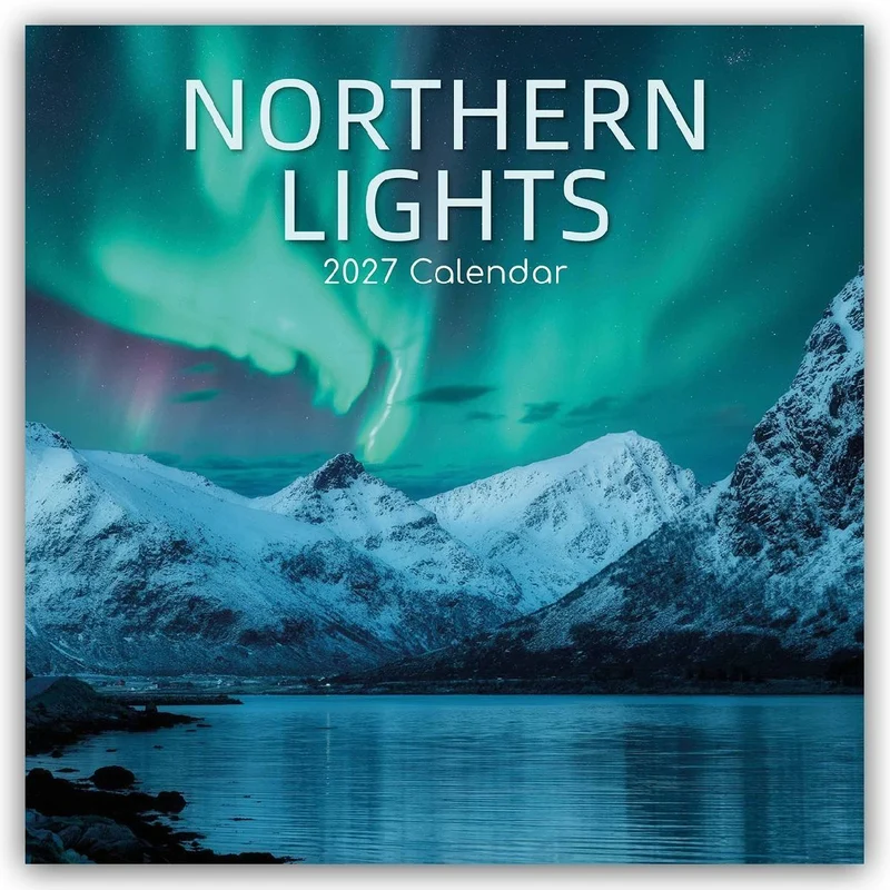 Northern Lights - Nordlicht - Aurora Borealis 2027 - 16-Monatskalender