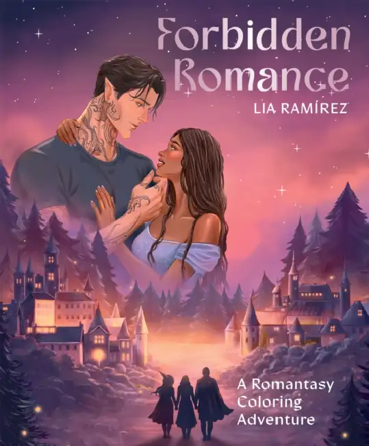 Forbidden Romance: A Romantasy Coloring Adventure Paperback