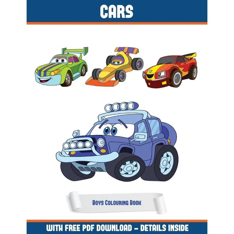 Boys Colouring Book (Cars)
