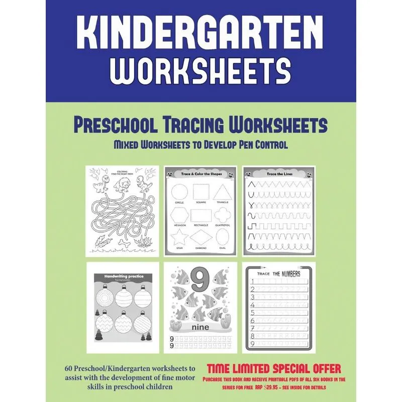 Preschool Tracing Worksheets