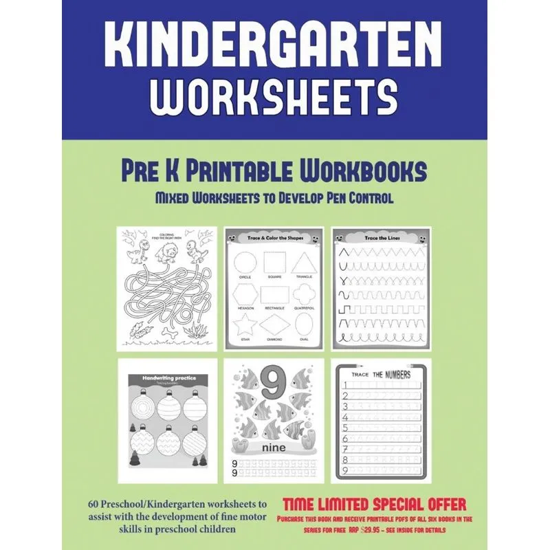 Pre K Printable Workbooks