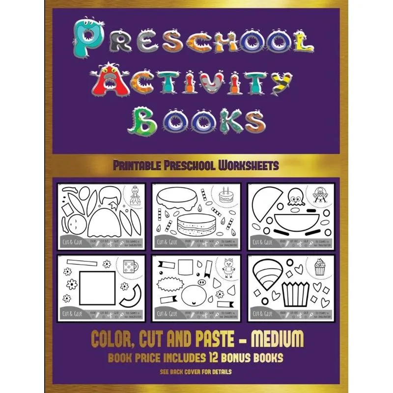 Printable Preschool Worksheets (Preschool Activity Books - Medium)