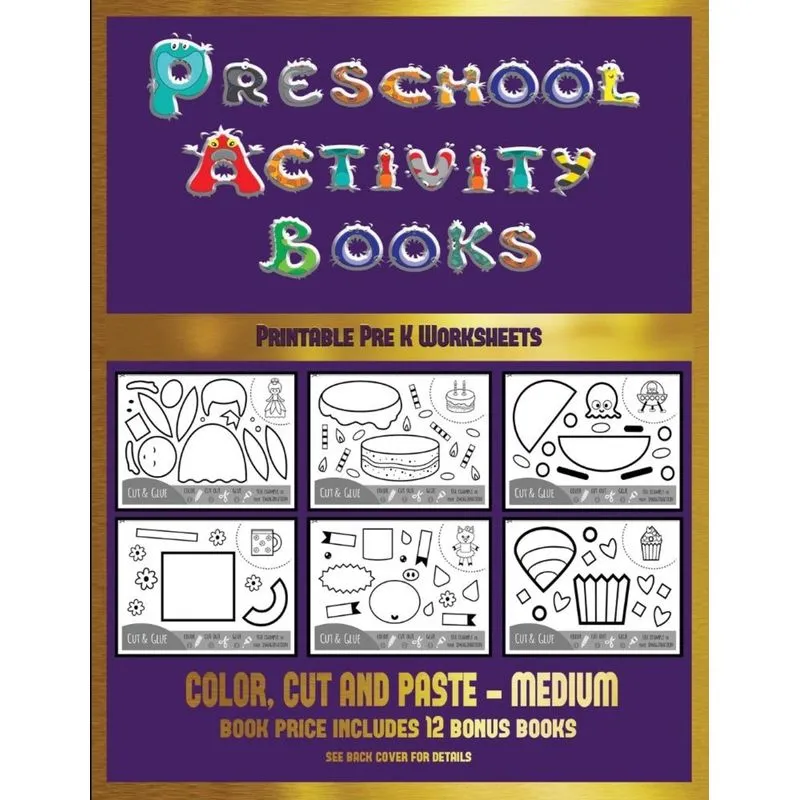 Printable Pre K Worksheets (Preschool Activity Books - Medium)