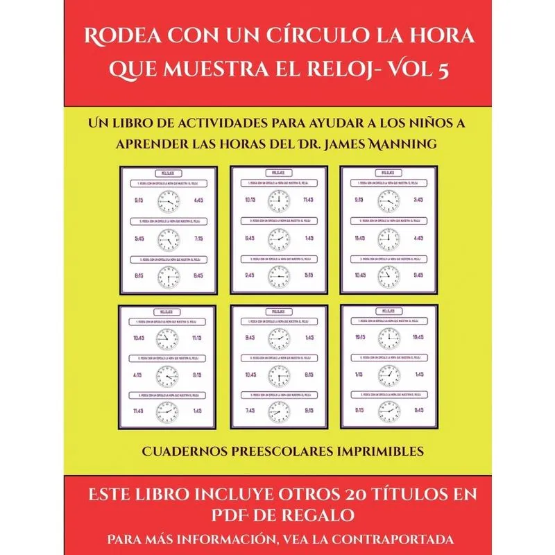 Cuadernos preescolares imprimibles (Rodea con un círculo la