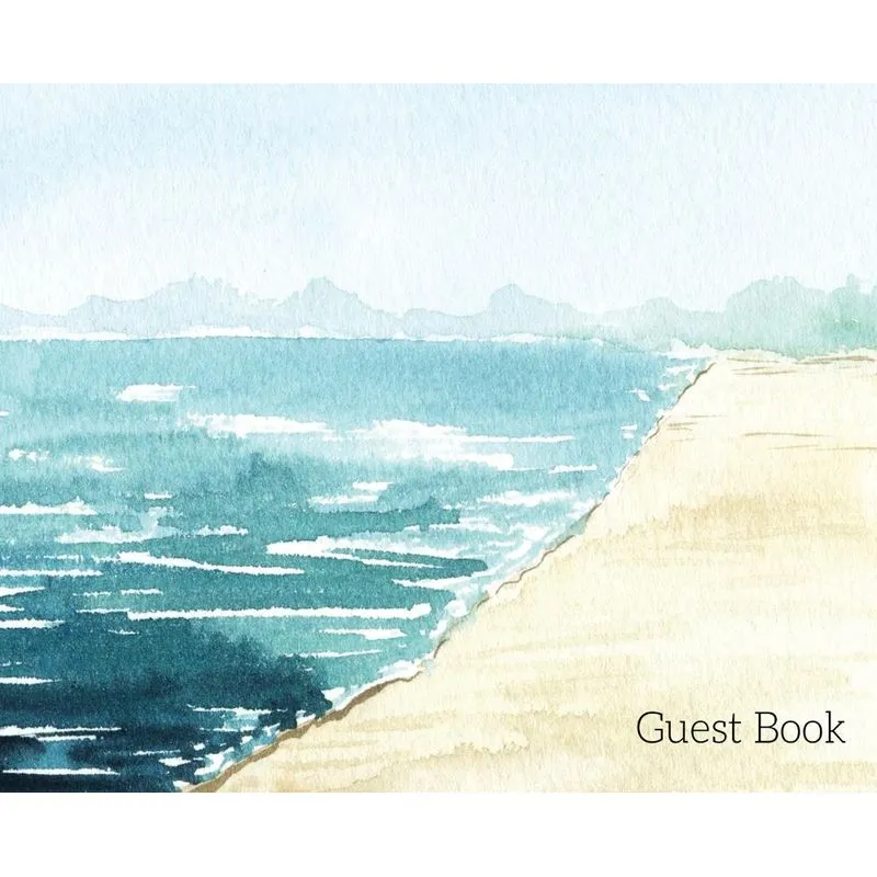 Beach Landscape Guest Book to sign