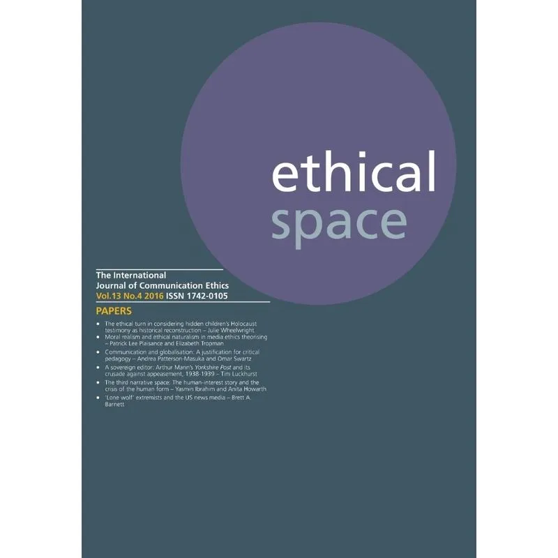 Ethical Space Vol.13 Issue 4