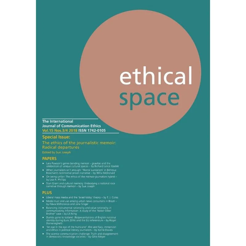 Ethical Space Vol.15 Issue 3/4