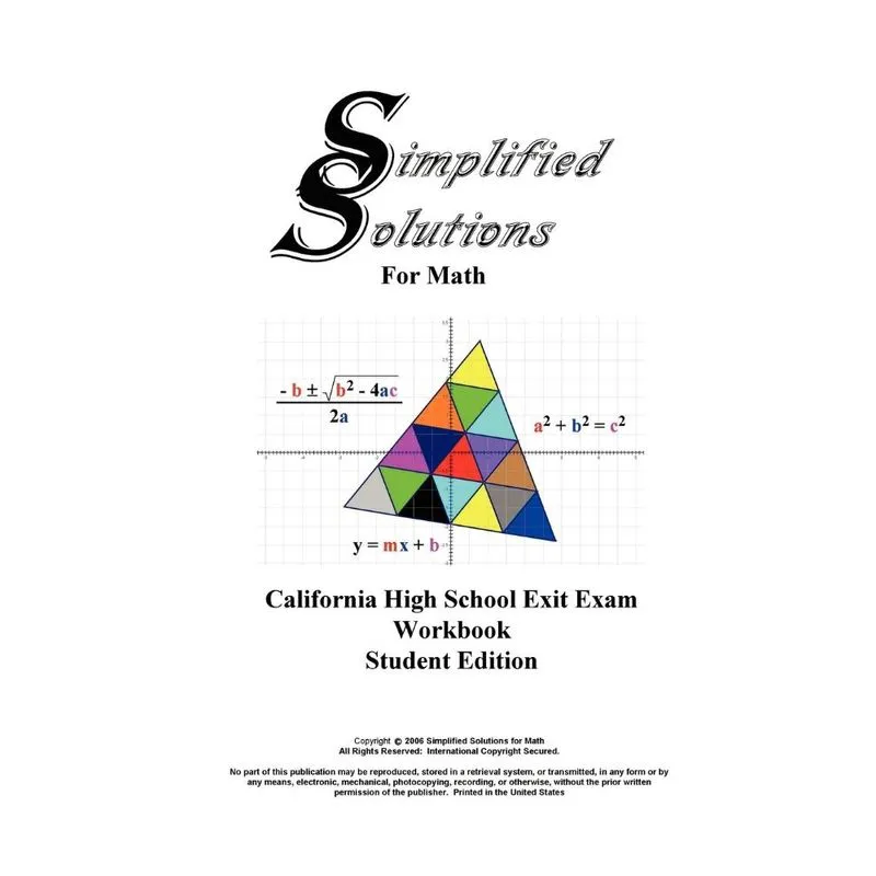 CAHSEE Student Editon Workbook
