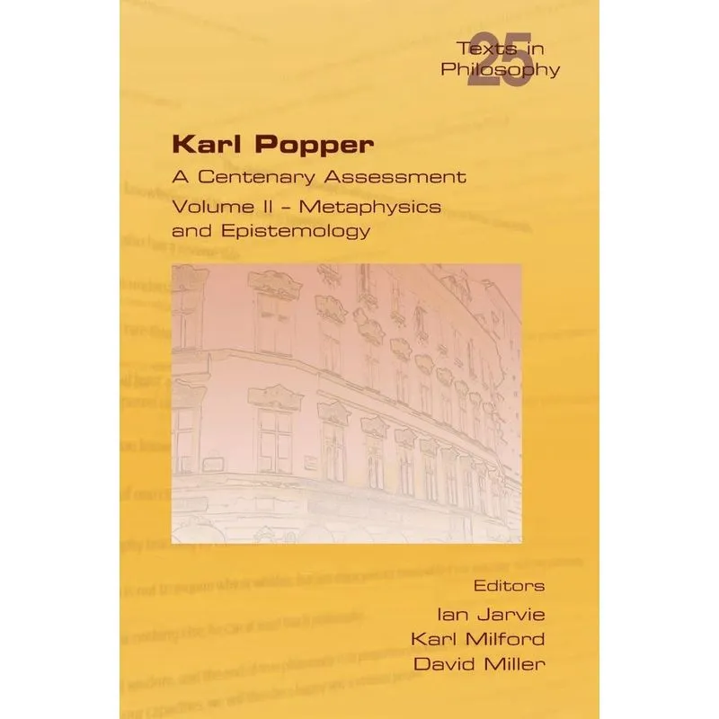 Karl Popper. A Centenary Assessment. Volume II - Metaphysic