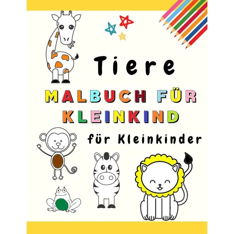 Tiere Malbuch für Kleinkinder