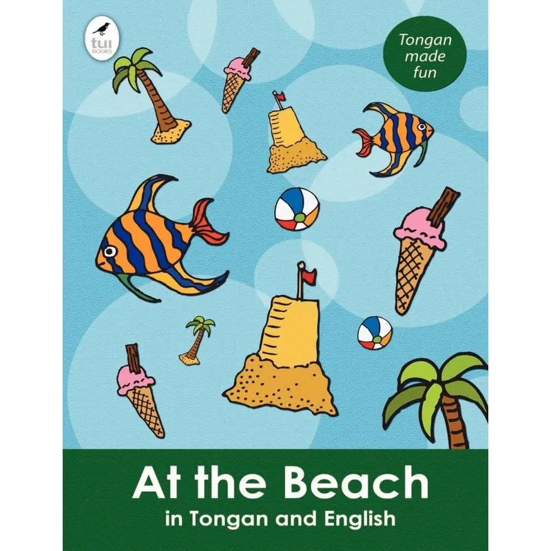 At the Beach in Tongan and English