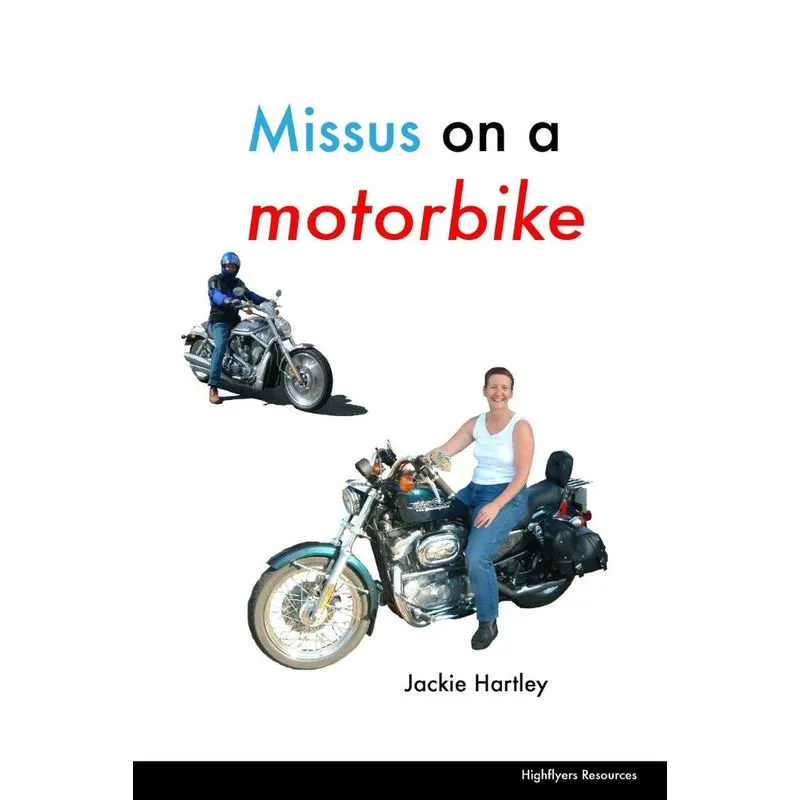 Missus on a motorbike