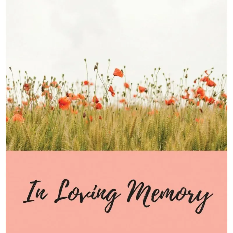 Funeral Guest Book (Hardcover)
