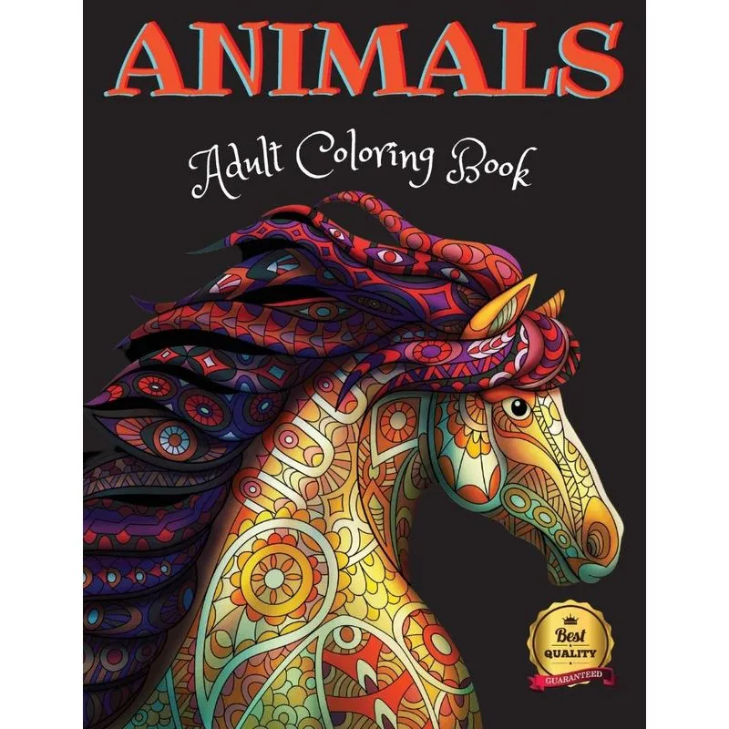 Adult Coloring Book Animals
