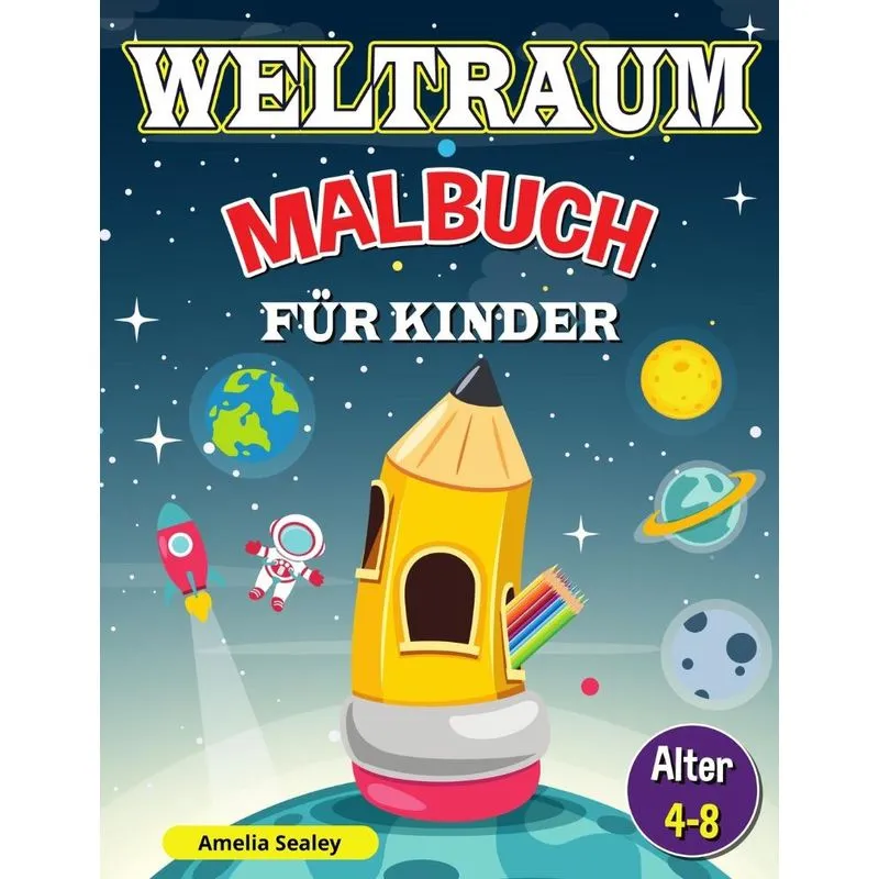 Weltraum-Malbuch für Kinder