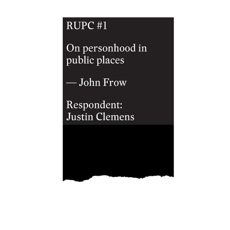 On personhood in public places