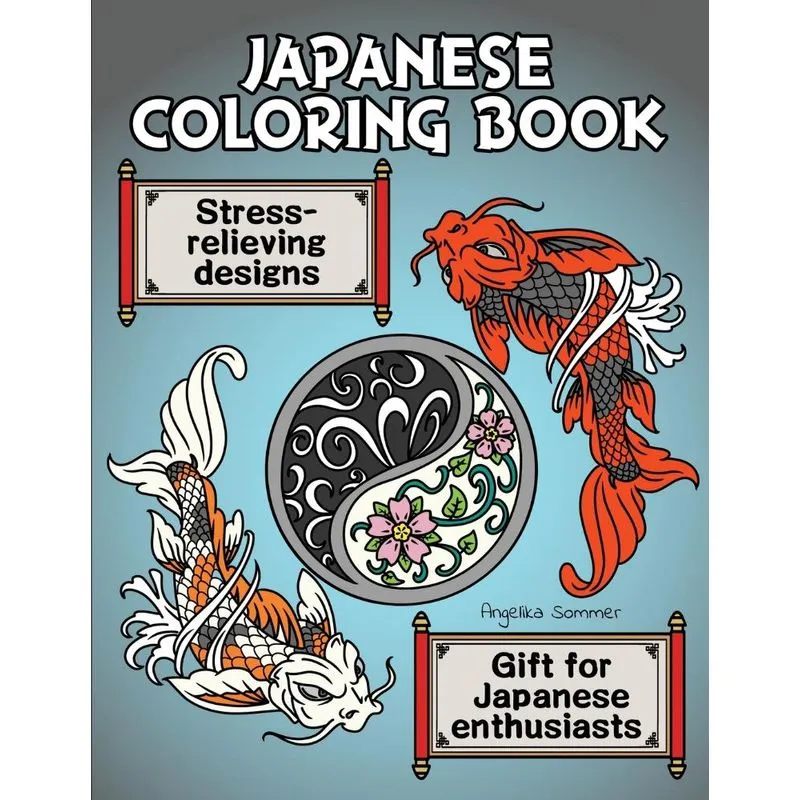 Japanese Coloring Book