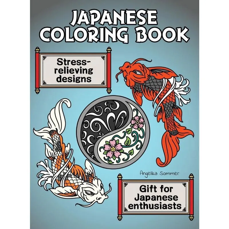 Japanese Coloring Book