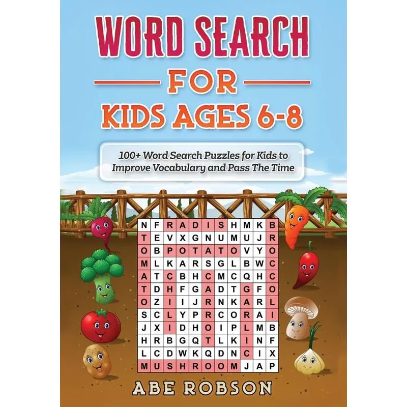 Word Search for Kids Ages 6-8