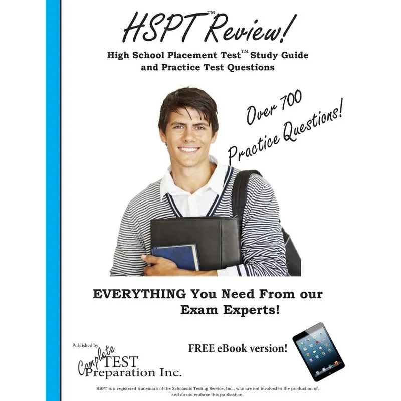 HSPT Review! High School Placement Test Study Guide and Pra