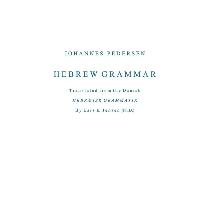 Hebrew Grammar