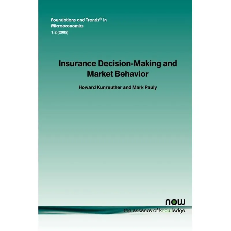 Insurance Decision Making and Market Behavior