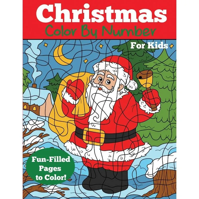 Christmas Color by Number for Kids