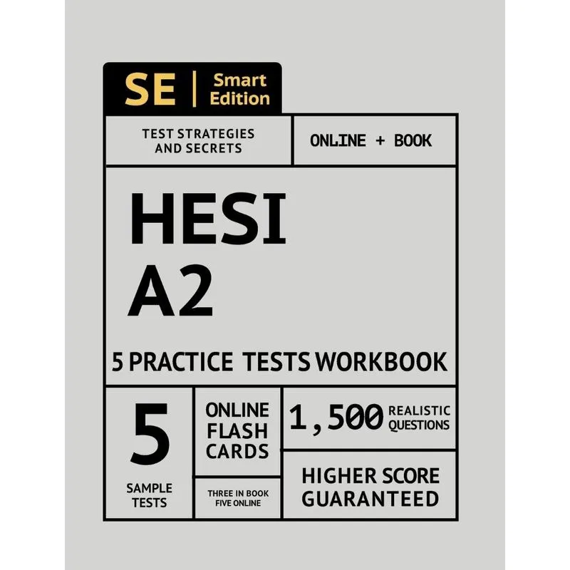 HESI A2 5 Practice Tests Workbook
