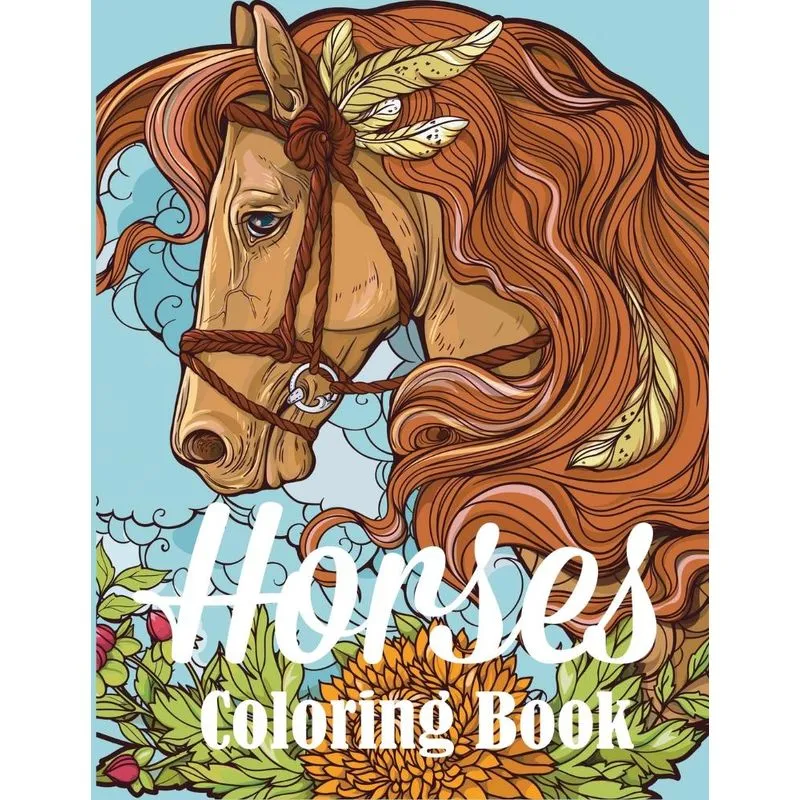 Horses Coloring Book
